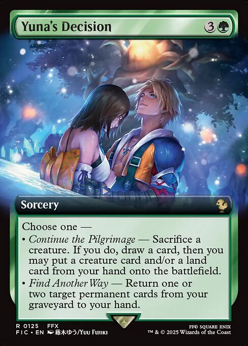 Yuna's Decision XFIC-125 Rare Near Mint Englisch Foil