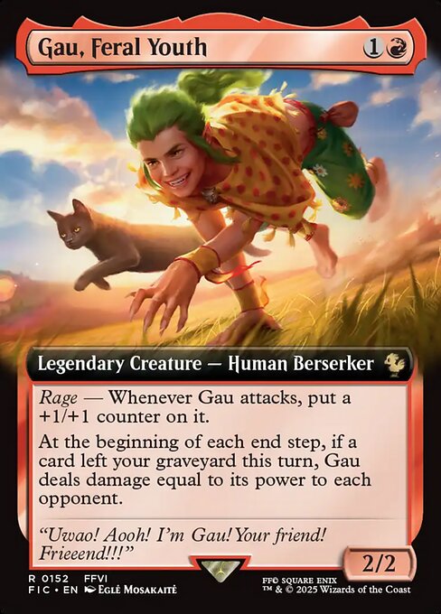 Gau, Feral Youth XFIC-152 Rare Near Mint Englisch Foil