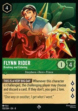 Flynn Rider - Breaking and Entering 8JAF-102 Super Rare Near Mint Englisch