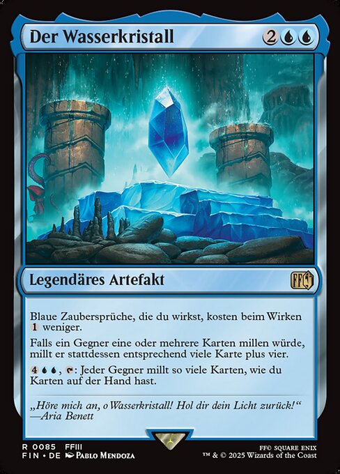 The Water Crystal FIN-85 Rare Near Mint Deutsch Foil