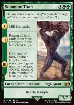Summon: Titan FIN-204 Rare Excellent Englisch