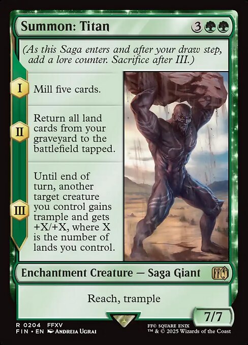 Summon: Titan FIN-204 Rare Near Mint Englisch