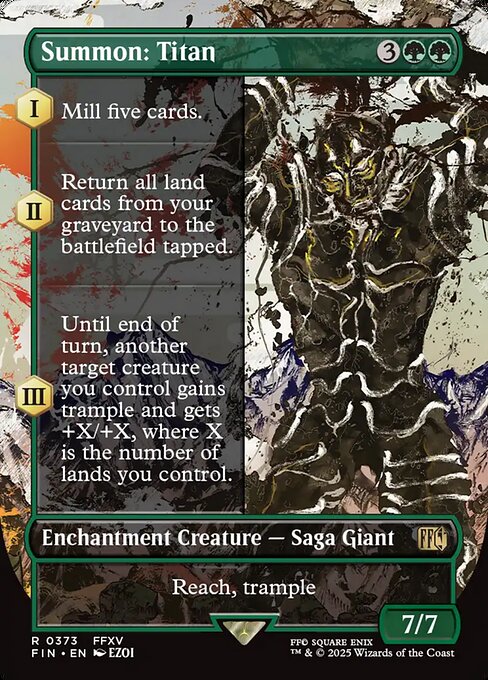 Summon: Titan XFIN-373 Rare Near Mint Englisch