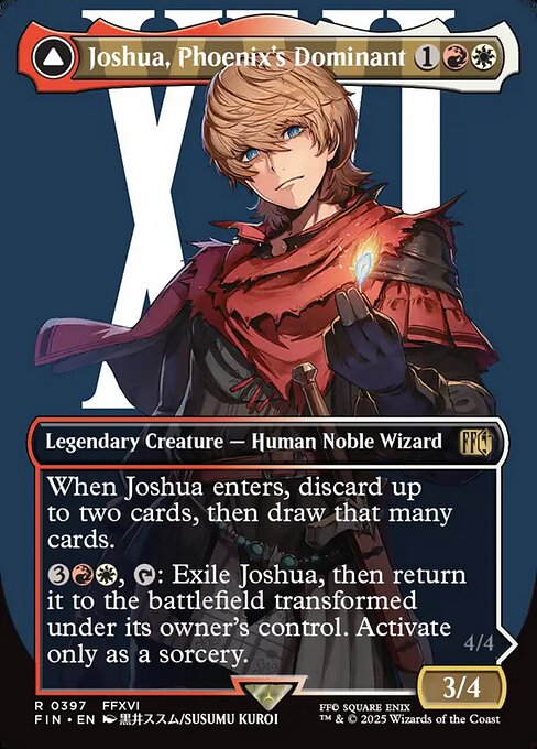 Joshua, Phoenix's Dominant // Phoenix, Warden of Fire XFIN-397 Rare Near Mint Englisch