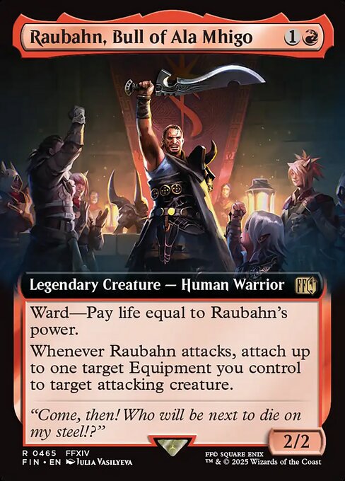 Raubahn, Bull of Ala Mhigo XFIN-465 Rare Near Mint Englisch Foil