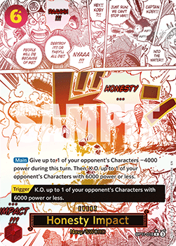Honesty Impact (OP11-018) (V.2) OP11 Alternate Art Near Mint Englisch