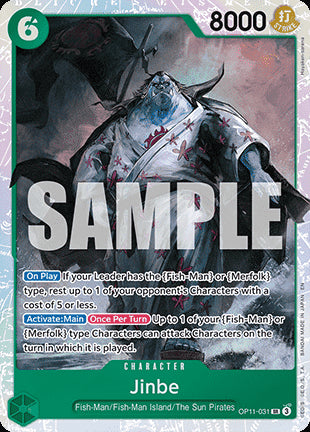 Jinbe (OP11-031) (V.1) OP11 Super Rare Near Mint Englisch