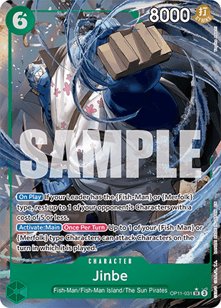 Jinbe (OP11-031) (V.2) OP11 Alternate Art Near Mint Englisch