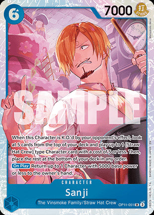 Sanji (OP11-051) (V.1) OP11 Super Rare Near Mint Englisch