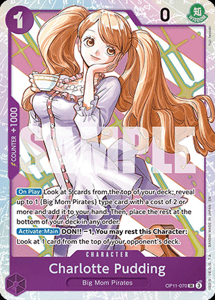 Charlotte Pudding (OP11-070) (V.1) OP11 Super Rare Near Mint Englisch
