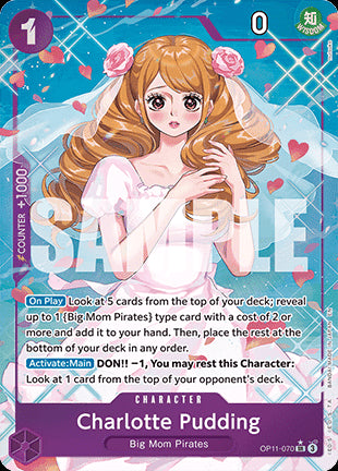 Charlotte Pudding (OP11-070) (V.2) OP11 Alternate Art Near Mint Englisch