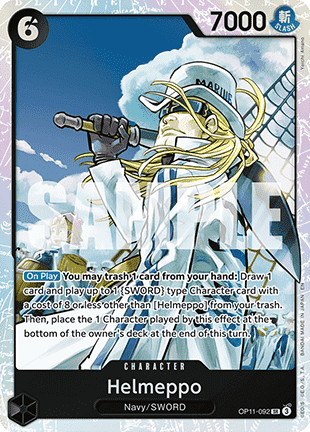 Helmeppo (OP11-092) (V.1) OP11 Super Rare Near Mint Englisch