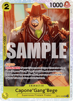 CaponeGangBege (OP11-101) (V.1) OP11 Super Rare Excellent Englisch