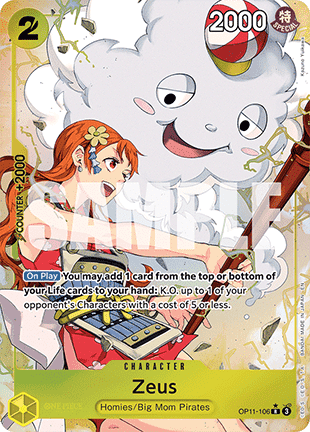 Zeus (OP11-106) (V.2) OP11 Alternate Art Near Mint Englisch