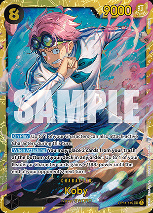 Koby (OP11-119) (V.1) OP11 Secret Rare Near Mint Englisch