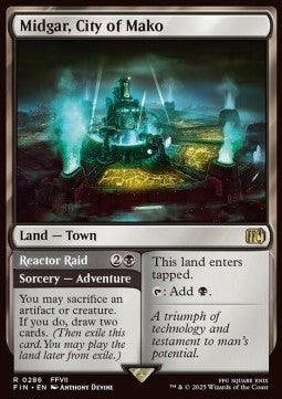 Midgar, City of Mako // Reactor Raid FIN-286 Rare Near Mint Englisch Foil