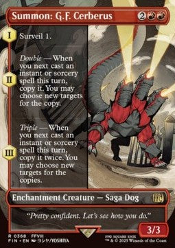 Summon: G.F. Cerberus XFIN-368 Rare Near Mint Englisch