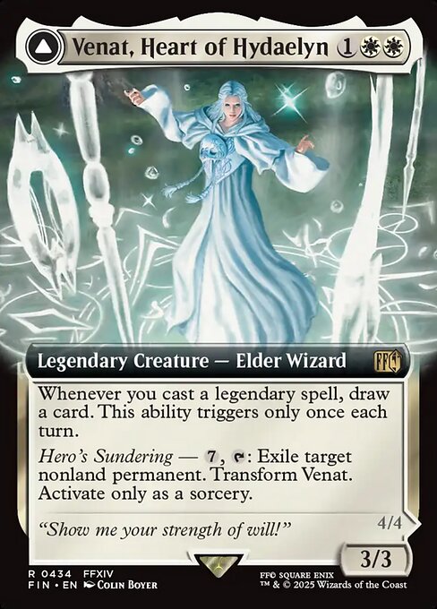 Venat, Heart of Hydaelyn // Hydaelyn, the Mothercrystal XFIN-434 Rare Near Mint Englisch