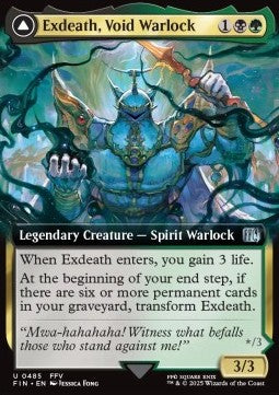 Exdeath, Void Warlock // Neo Exdeath, Dimension's End XFIN-485 Uncommon Near Mint Englisch