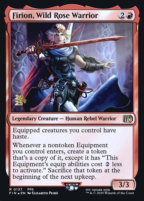 Firion, Wild Rose Warrior PFIN-137 Rare Near Mint Englisch Foil