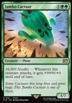 Jumbo Cactuar PFIN-191 Rare Excellent Englisch Foil
