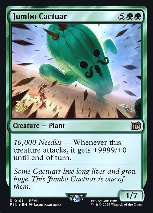 Jumbo Cactuar PFIN-191 Rare Excellent Englisch Foil