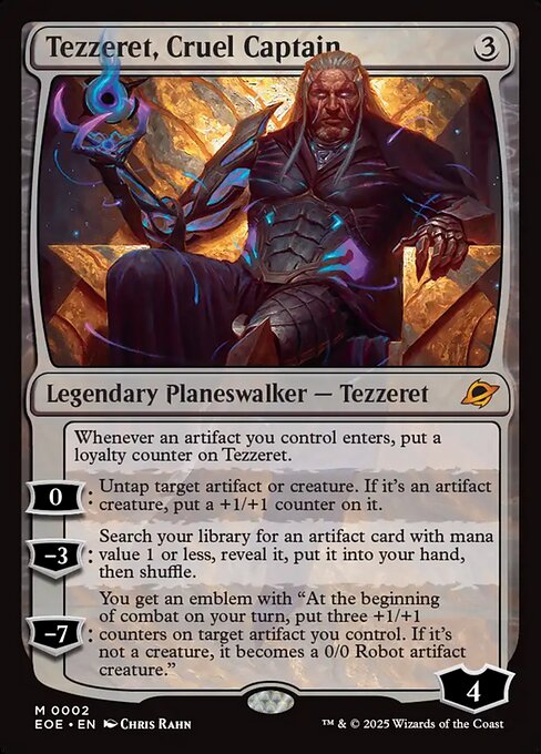 Tezzeret, Cruel Captain EOE-2 Mythic Near Mint Englisch
