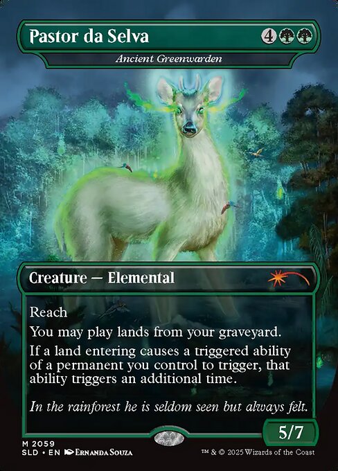 Ancient Greenwarden (V.2) SLDLAC-2059 Mythic Near Mint Englisch Foil