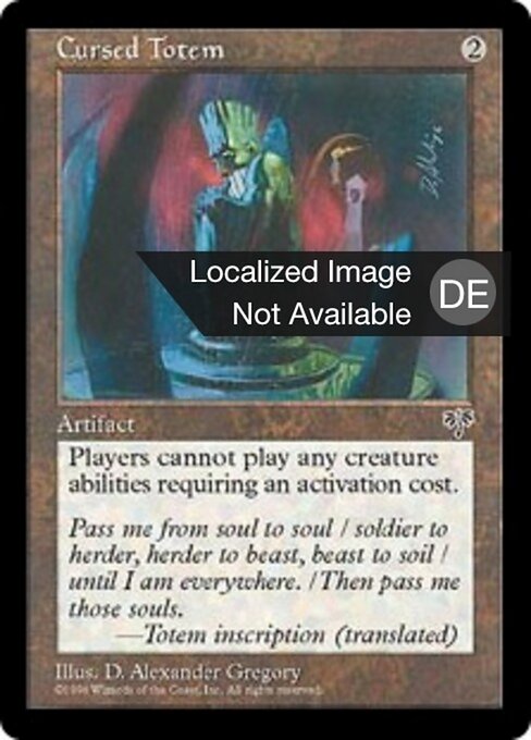 Verfluchtes Totem MIR- Rare Light Played Deutsch