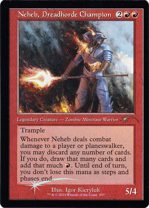 Neheb, Dreadhorde Champion SLD-857 Rare Near Mint Englisch Foil