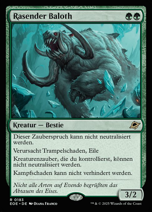 Rasender Baloth EOE-183 Rare Near Mint Deutsch