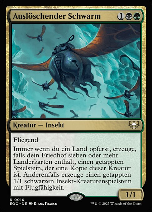 Scouring Swarm EOC-16 Rare Near Mint Deutsch