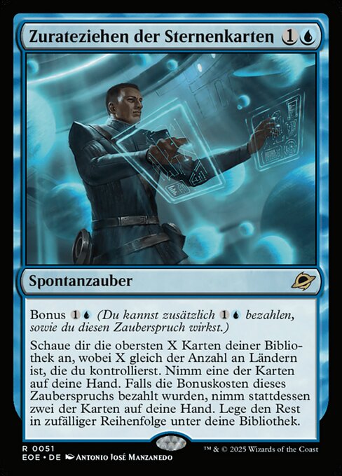 Zurateziehen der Sternenkarten EOE-51 Rare Near Mint Deutsch