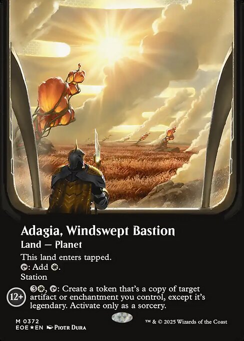 Adagia, windgebeutelte Bastion (V.2) XEOE-372 Mythic Near Mint Deutsch Foil