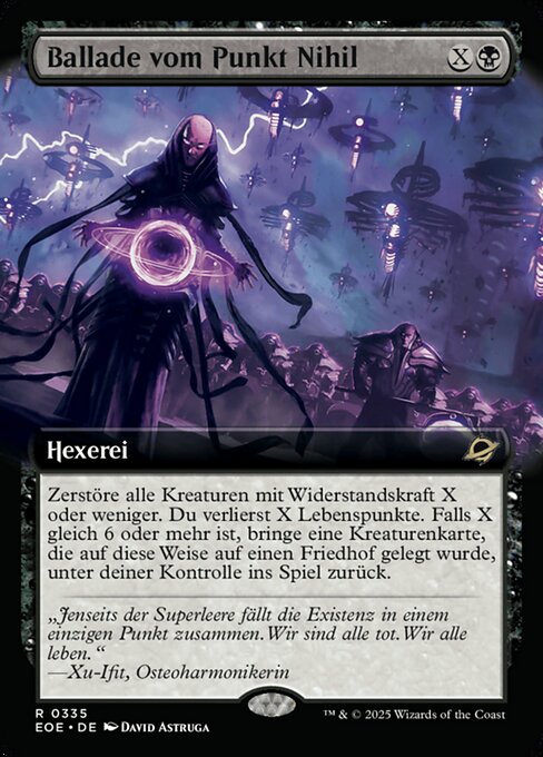 Ballade vom Punkt Nihil XEOE-335 Rare Near Mint Deutsch Foil