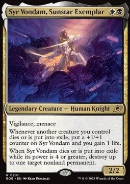 Syr Vondam, Sonnenstern-Vorbild EOE-231 Rare Near Mint Deutsch