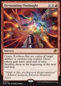 Devastating Onslaught EOE-132 Mythic Near Mint Englisch Foil