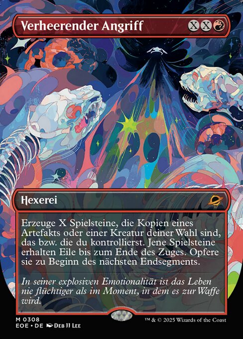 Verheerender Angriff (V.1) XEOE-308 Mythic Near Mint Deutsch