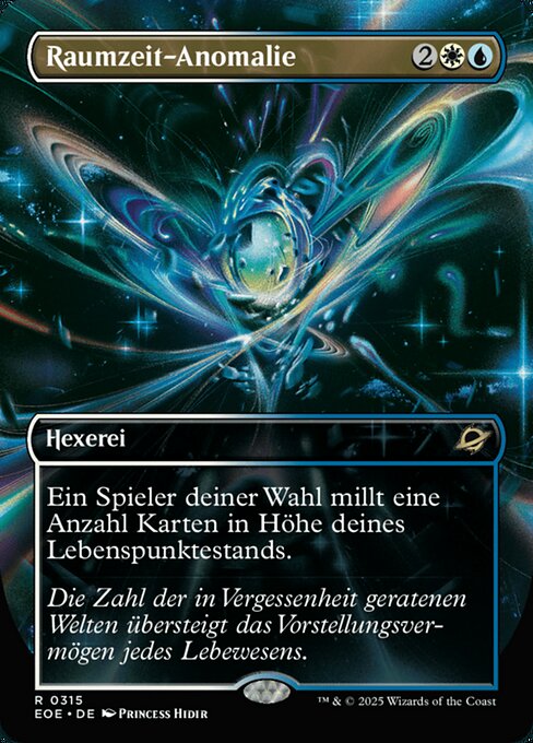 Raumzeit-Anomalie XEOE-315 Rare Near Mint Deutsch