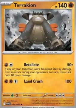 Terrakion WHT-054 Rare Near Mint Englisch