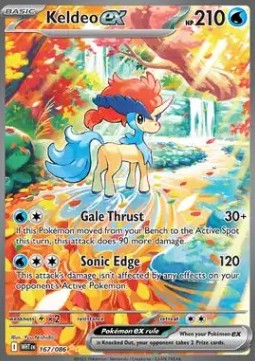 Keldeo ex WHT-167 Special Illustration Rare Near Mint Deutsch