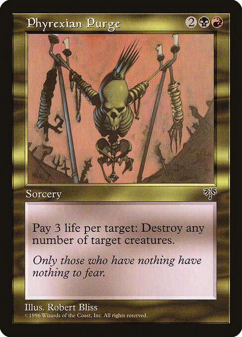 Phyrexian Purge MIR- Rare Excellent Englisch