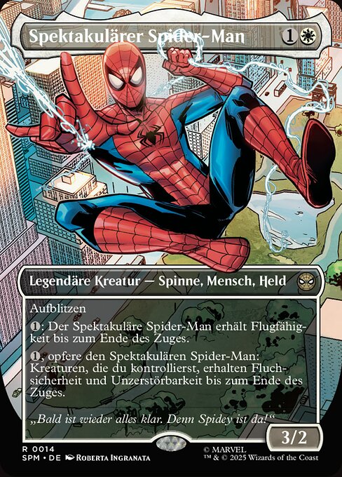 Spektakulärer Spider-Man SPM-14 Rare Near Mint Deutsch