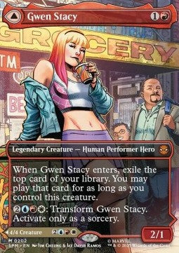 Gwen Stacy // Ghost-Spider (V.1) XSPM-202 Mythic Near Mint Deutsch Foil