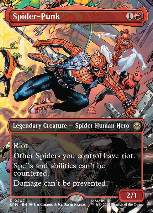Spider-Punk XSPM-207 Rare Near Mint Englisch Foil