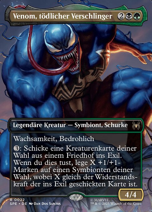 Venom, Deadly Devourer SPE-22 Rare Near Mint Deutsch
