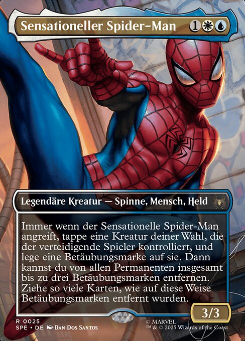 Sensational Spider-Man SPE-25 Rare Excellent Deutsch