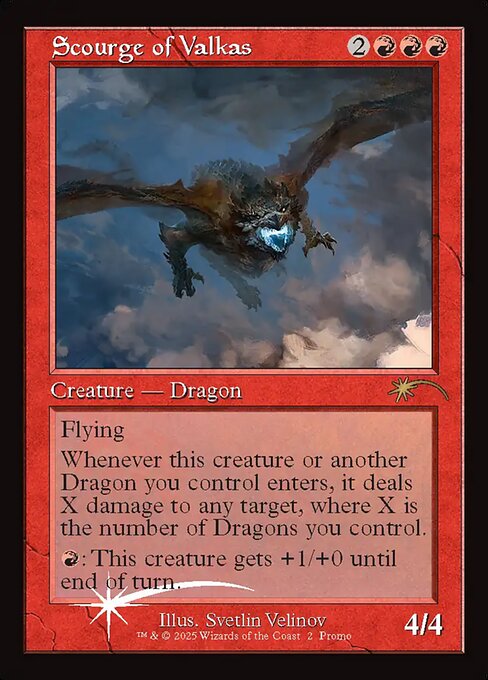 Scourge of Valkas DCI- Rare Near Mint Englisch Foil