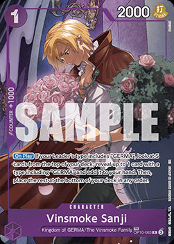 Vinsmoke Sanji (OP10-063) OP12 Treasure Rare Excellent Englisch
