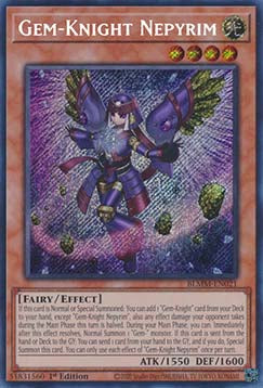 Gem-Knight Nepyrim BLMM-021 Secret Rare Excellent Englisch 1. Auflage